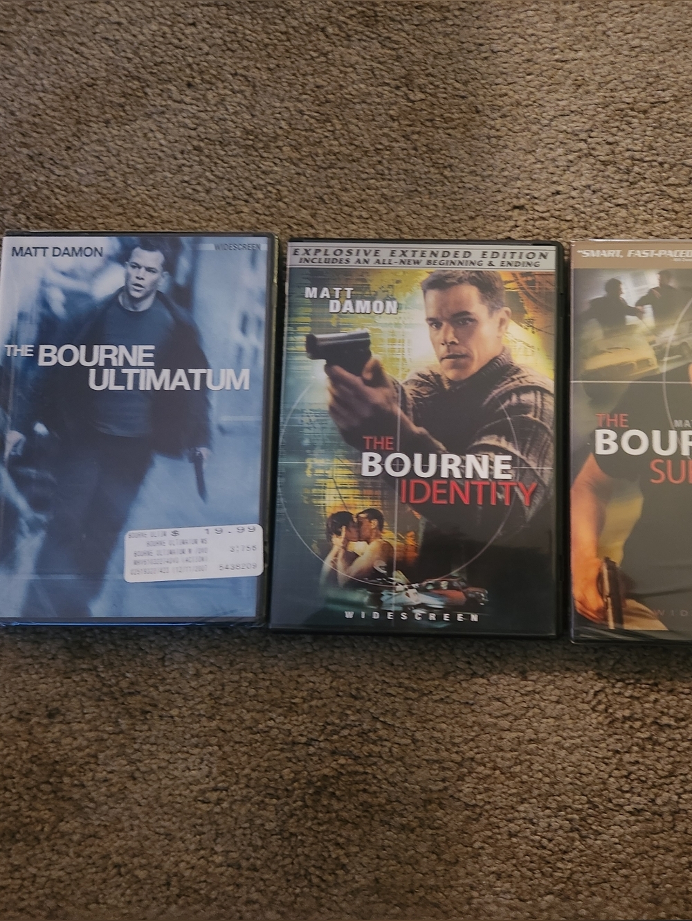 Jason Bourne DVD collection 3 Movies